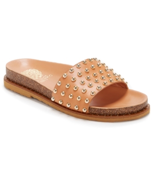 Vince Camuto Women's Kortlen Studded Footbed Slide Sandals Women's Shoes