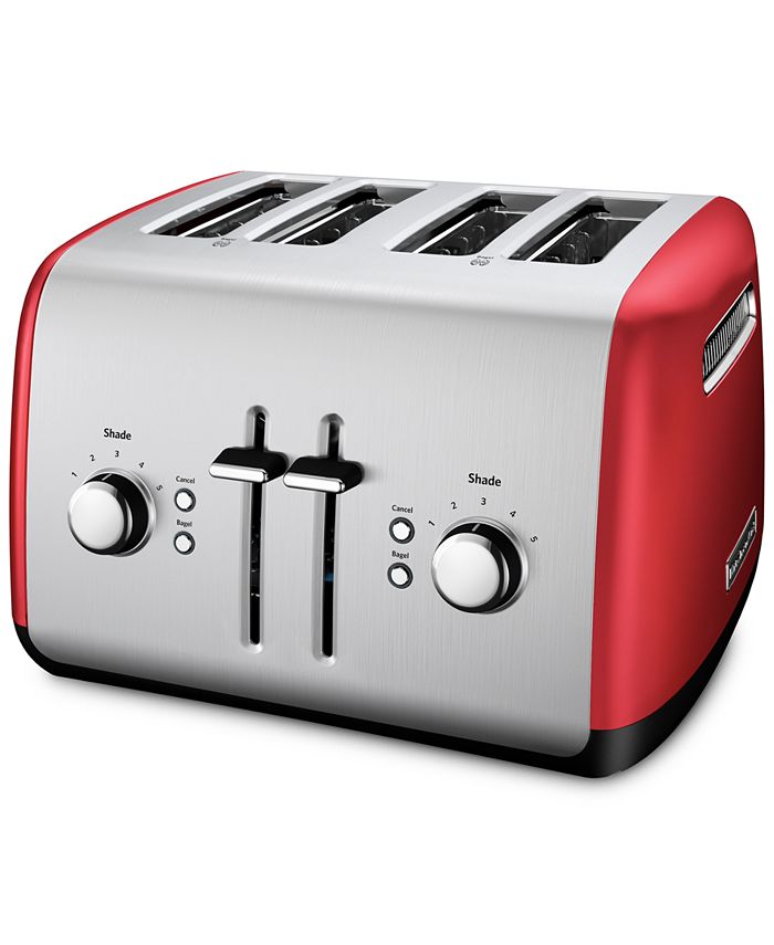 RKMT423CS by KitchenAid - Refurbished 4 Slice, One-touch motorized lift  control Toaster with LCD display