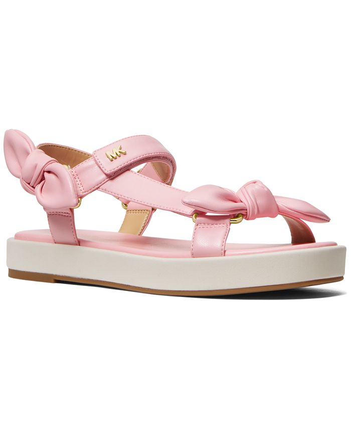 Michael Kors Women's Phoebe Sporty Strappy Bow Detailing Sandals & Reviews  - Sandals - Shoes - Macy's