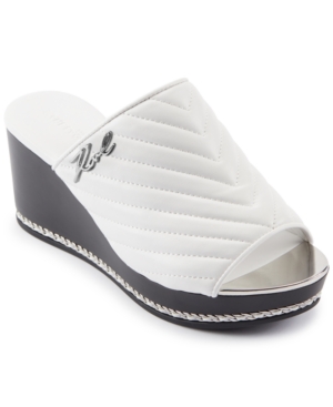 Karl Lagerfeld Paris Leni Wedge Sandals Women's Shoes