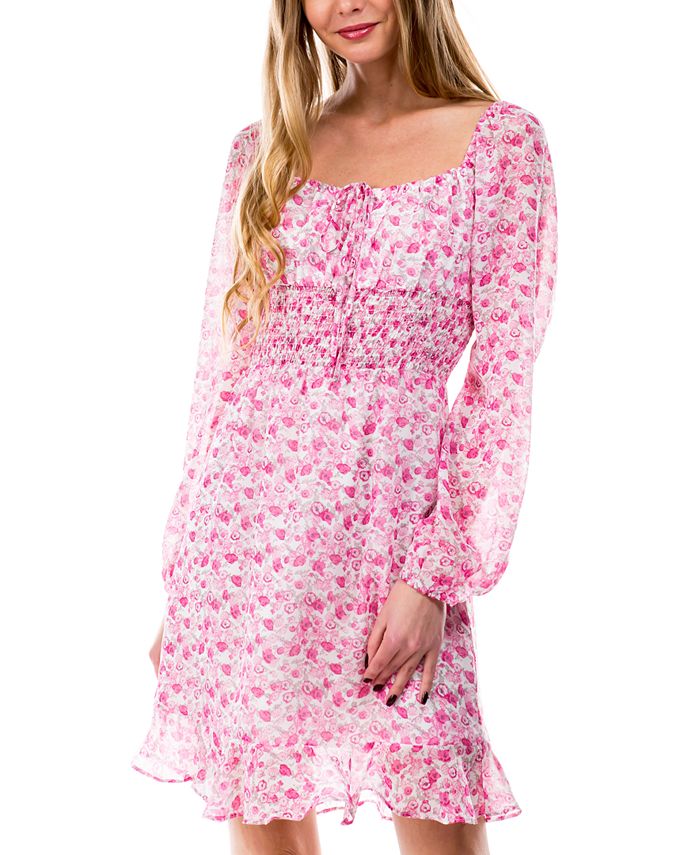 lucy paris smocked floral dress