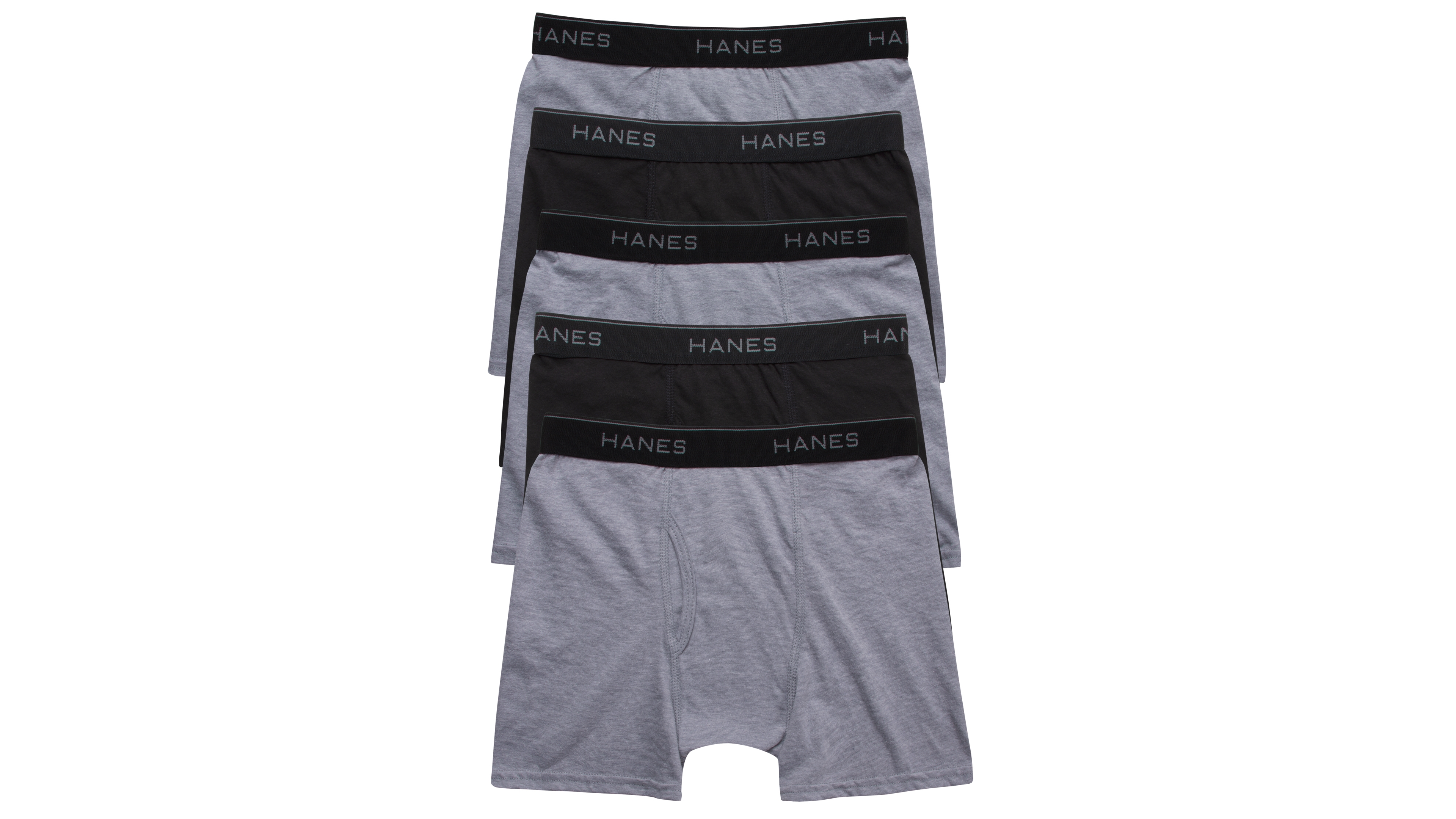 Hanes Big Boys Ultimate Cotton Blend Boxer Briefs, Pack of 5