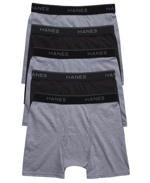 Детские Hanes Big Boys Ultimate Cotton Blend Boxer Briefs, Pack of 5