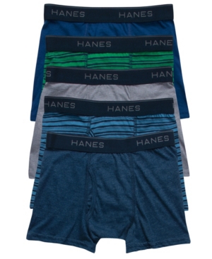 Big Boys Ultimate Cotton Blend Stripe Boxer Brief Pack of 5