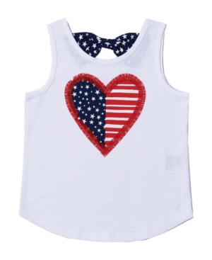 Toddler Girls Americana Graphic Bow Back Tank Top