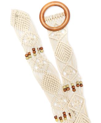 INC International Concepts - Macrame Sash Belt