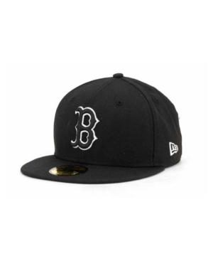 New Era Boston Red Sox Black and White Fashion 59FIFTY Cap