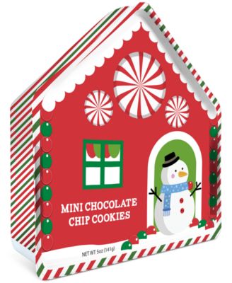 Macy's Candy Kitchen - House-Shaped Cookie Tin Filled with Mini Chocolate Chip Cookies