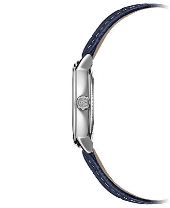 Raymond Weil - Men's Swiss Maestro Moonphase Dark Blue Leather Strap Watch 39.5mm