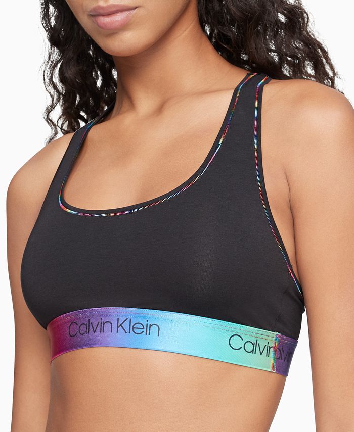 Buy Calvin Klein Underwear Women Cadet Grey Lightly Lined Solid Front  Closure Bra 