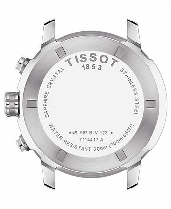 Tissot - Men's Swiss Chronograph PRC 200 Stainless Steel Bracelet Watch 43mm