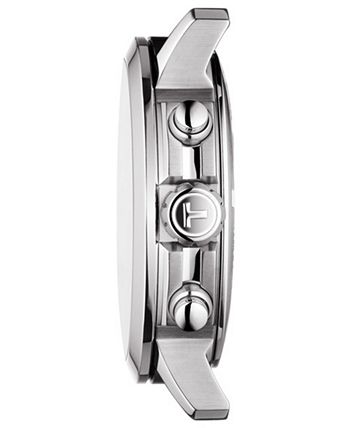Tissot - Men's Swiss Chronograph PRC 200 Black Rubber Strap Watch 43mm