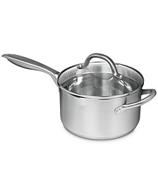 Pro Stainless Steel 3.5-Qt. Saucepan with Draining Lid