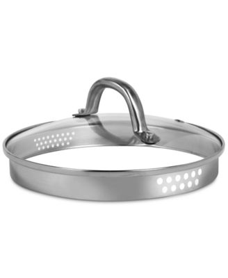 Pro Stainless Steel 3.5-Qt. Saucepan with Draining Lid