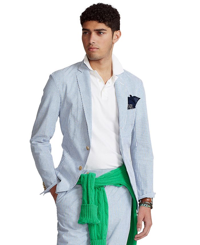 Polo Ralph Lauren Men's Seersucker Suit Jacket & Reviews - Coats & Jackets  - Men - Macy's