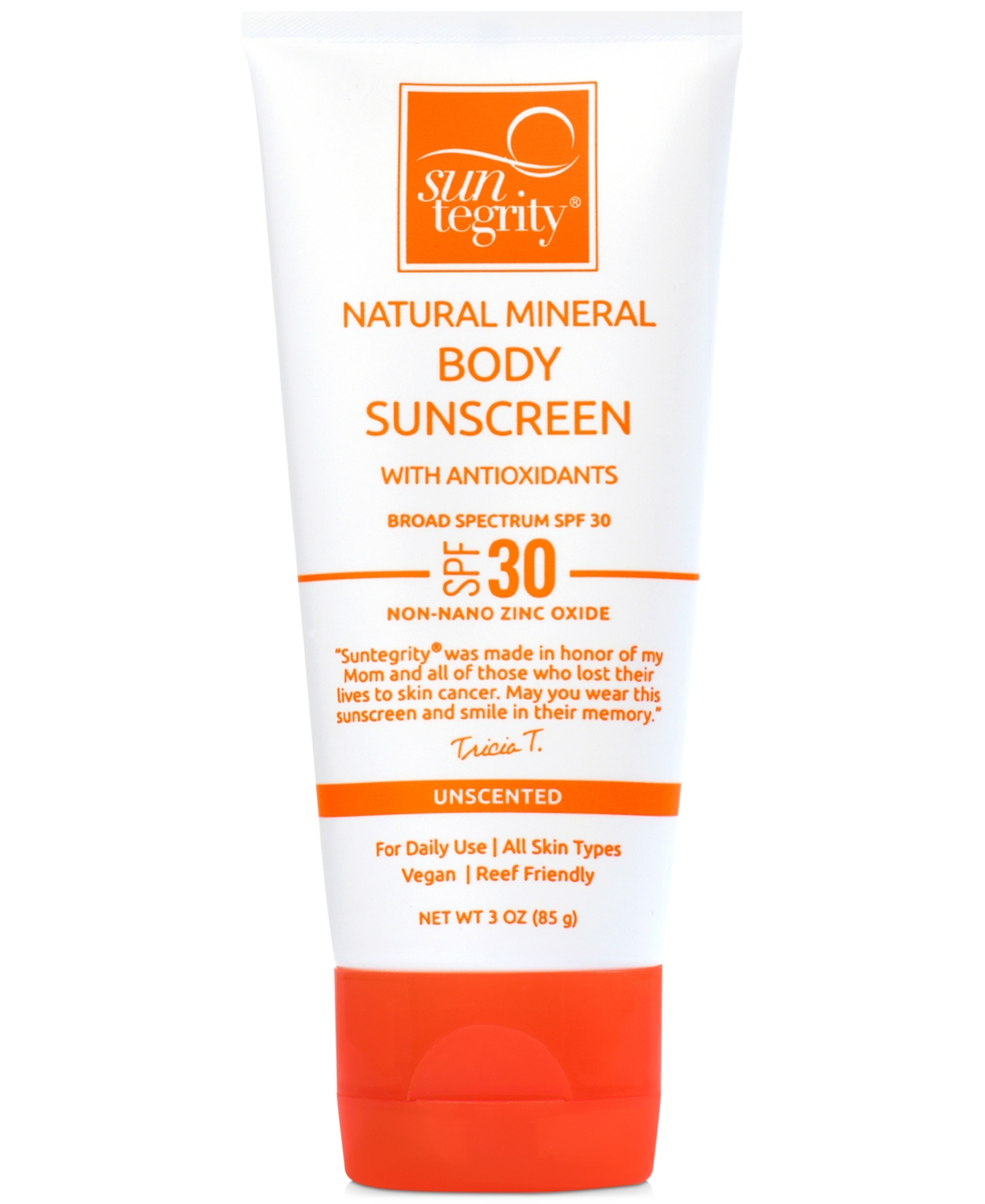 UPC 854245006033 product image for Suntegrity Broad Spectrum Spf 30 Natural Mineral Body Sunscreen, 3 oz | upcitemdb.com