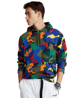 mens polo camo hoodie