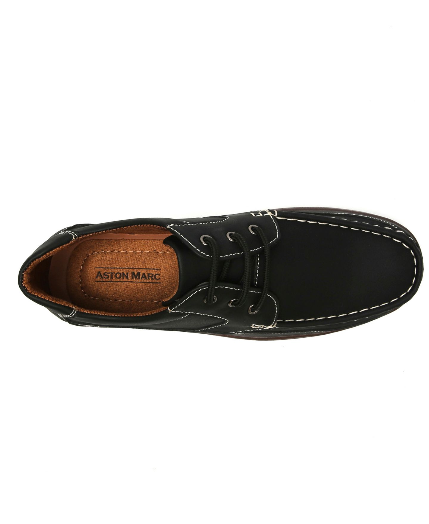 Обувь Aston Marc Men's Lace-Up Comfort Casual Shoes, цвет: Чёрный — фото 4