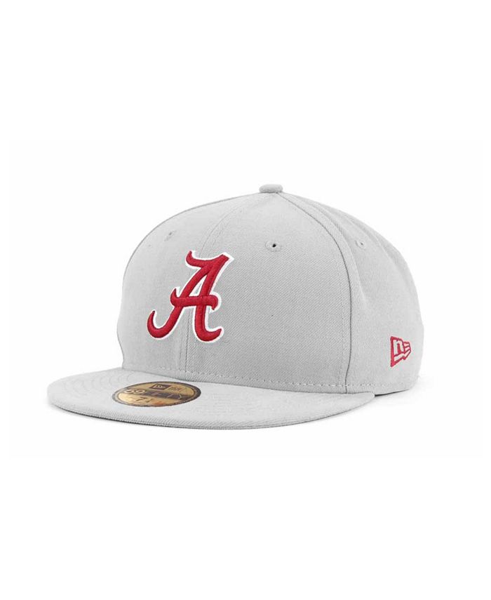 New Era Men's Alabama Crimson Tide Crimson 59Fifty Fitted Hat