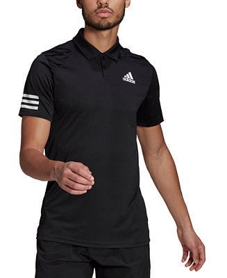 adidas Men's Aeroready Tennis Club 3-Stripes Polo Shirt - Macy's