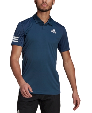 adidas Men's Aeroready Tennis Club 3-Stripes Polo Shirt