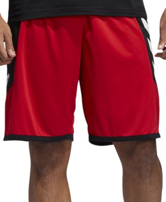 mens red adidas shorts