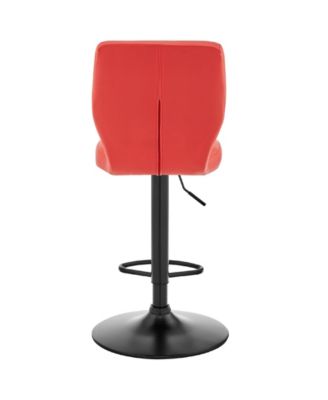Bardot Adjustable Faux Leather Swivel Bar Stool