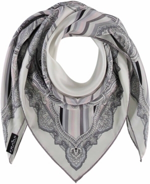 V Fraas Women's Kaleidoscope Square Scarf In Off White