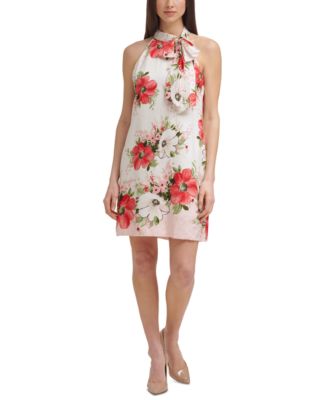 Vince Camuto Floral-Print Shift Dress - Macy's