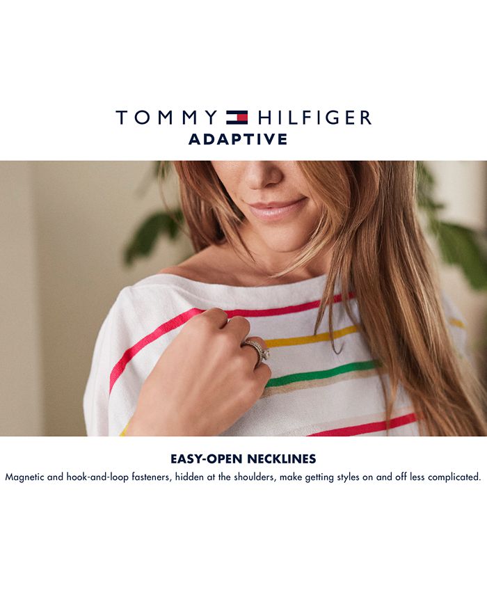 Tommy Hilfiger Boys Adaptive Sweatshirt with Magnetic Closure 