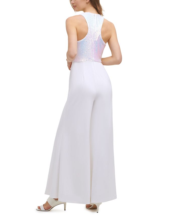 sequin top jumpsuit