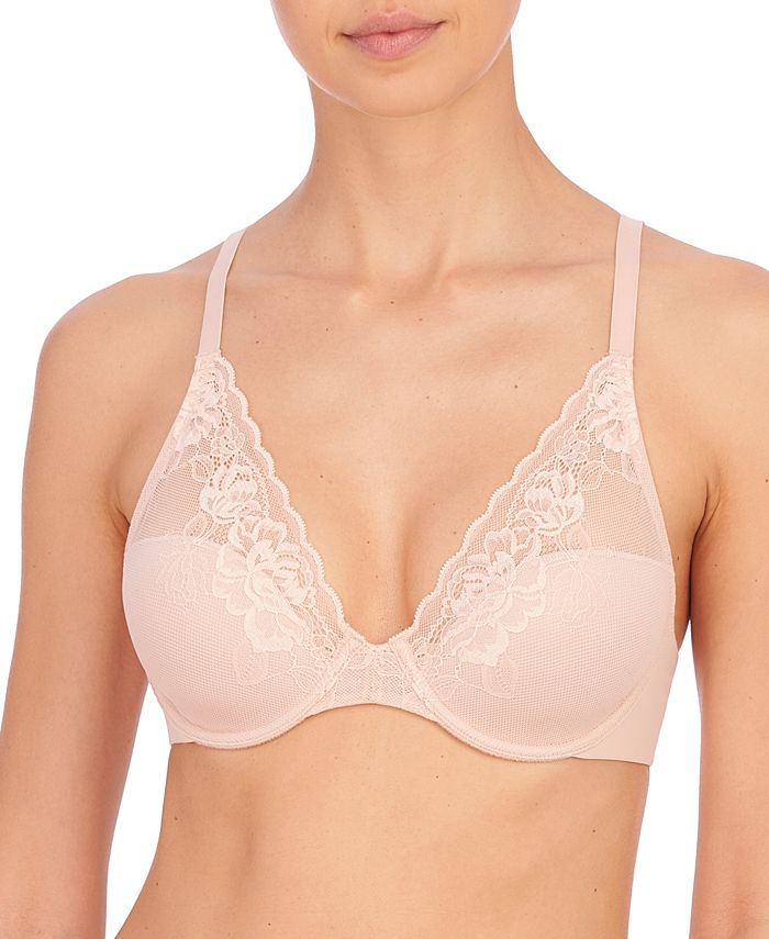 Natori Women's True Decadence Full Figure Cut and Sew Underwire Bra,  Cafe/Ivory, 30G at  Women's Clothing store