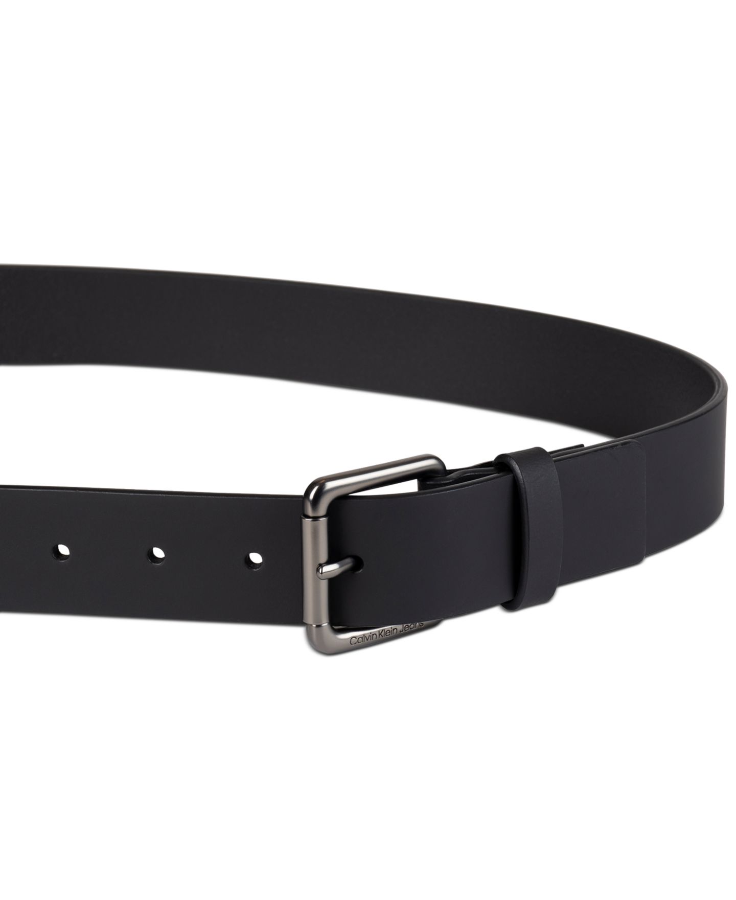 Мужской ремень Calvin Klein Roller Buckle Belt, цвет: Чёрный — фото 2