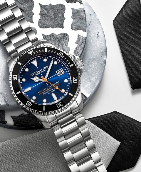Мужские часы Stuhrling Swiss Automatic Depthmaster 42mm