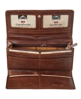 Casablanca Collection RFID Secure Ladies Trifold Wallet