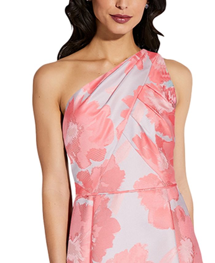 Adrianna Papell Womens Fuschia A Line Bow Front Dress Pink Size 4 main image 1