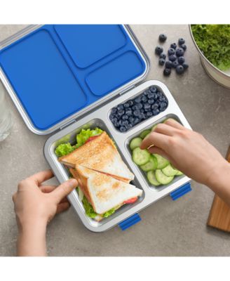Kids Stainless Steel Leak-Resistant Lunch Box (Blue)