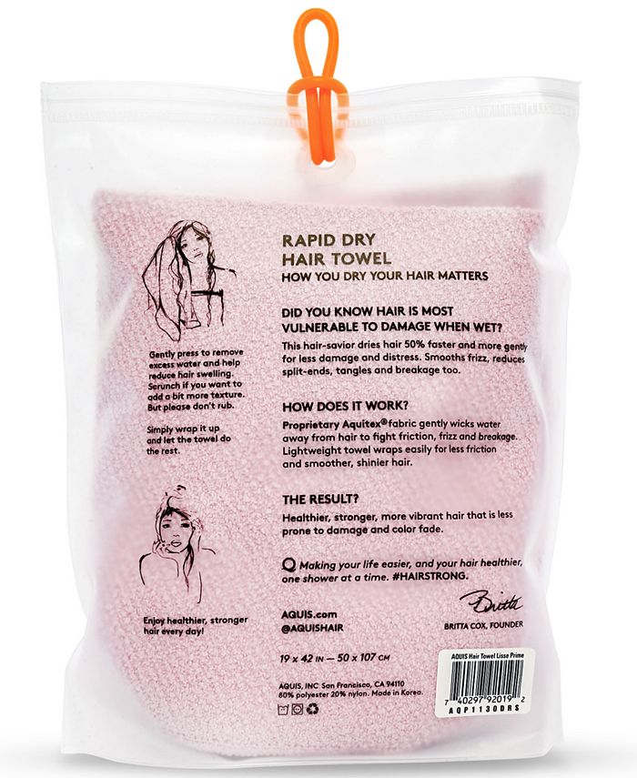 AQUIS Rapid Dry Lisse Hair Towel & Reviews All Hair Care Beauty