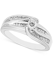 Diamond Swirl Ring (3/8 ct. t.w.) in Sterling Silver