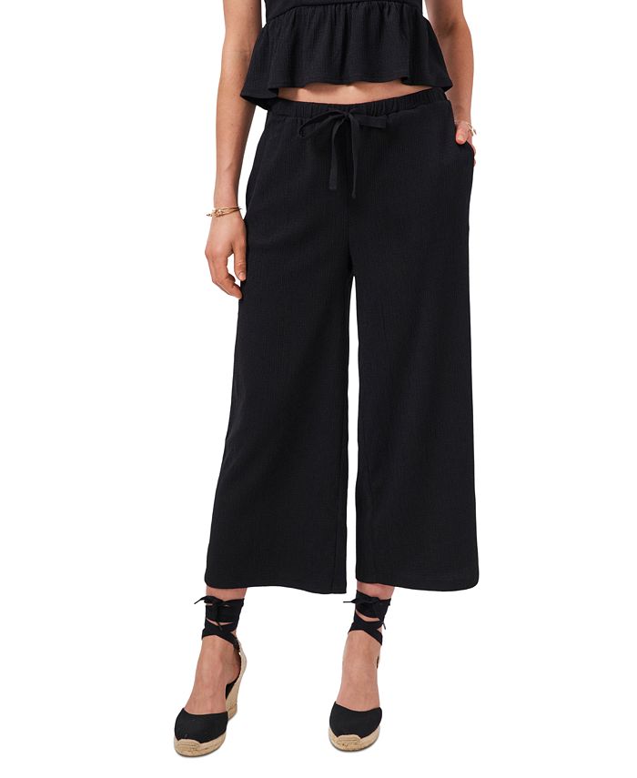 Macys wide shop leg cropped pants