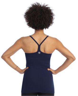 Women's Racerback Y Built in Bra Workout Top