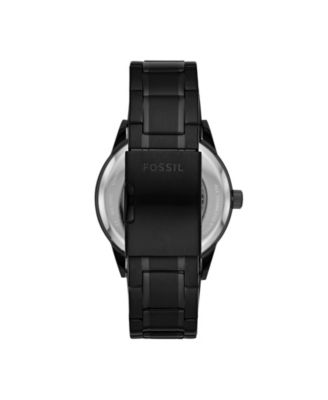 Men's Flynn Automatic Black Stainless Steel Watch 48mm