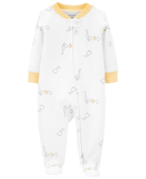 Baby Boys and Girls Duck 2-Way Zip Cotton Sleep Play