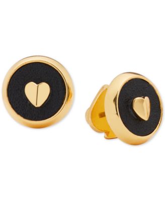 kate spade new york Gold-Tone Heart Stud Earrings Macy's