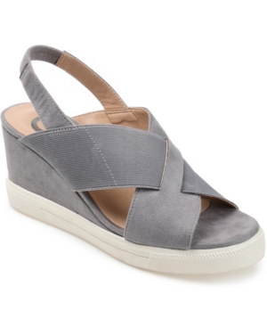 Journee Collection Women's Ronnie Wedge Sandals Women's Shoes