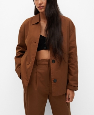 Mango Oversized Cotton Jacket
