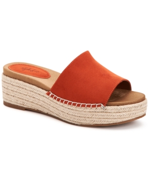 Style & Co Keiraa Slip-On Wedge Sandals Created for Macy's Women's Shoes