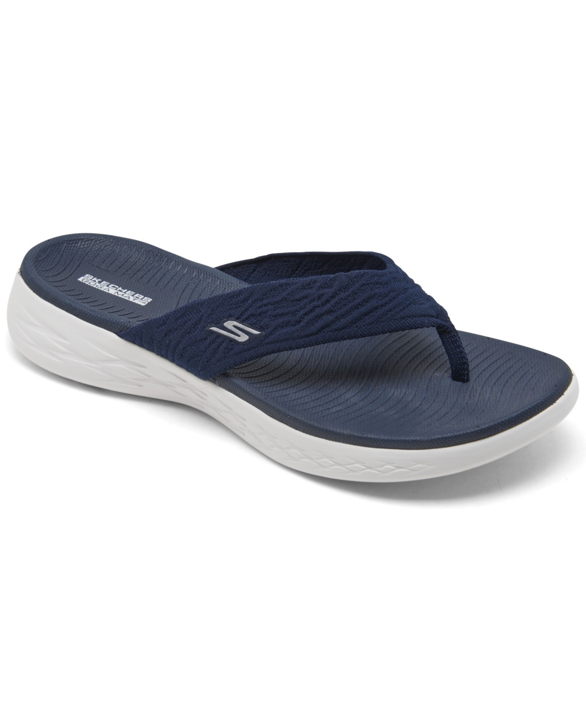 Women's On The Go 600 Sunny Athletic Flip Flop Thong Sandals from Finish Line - Navy