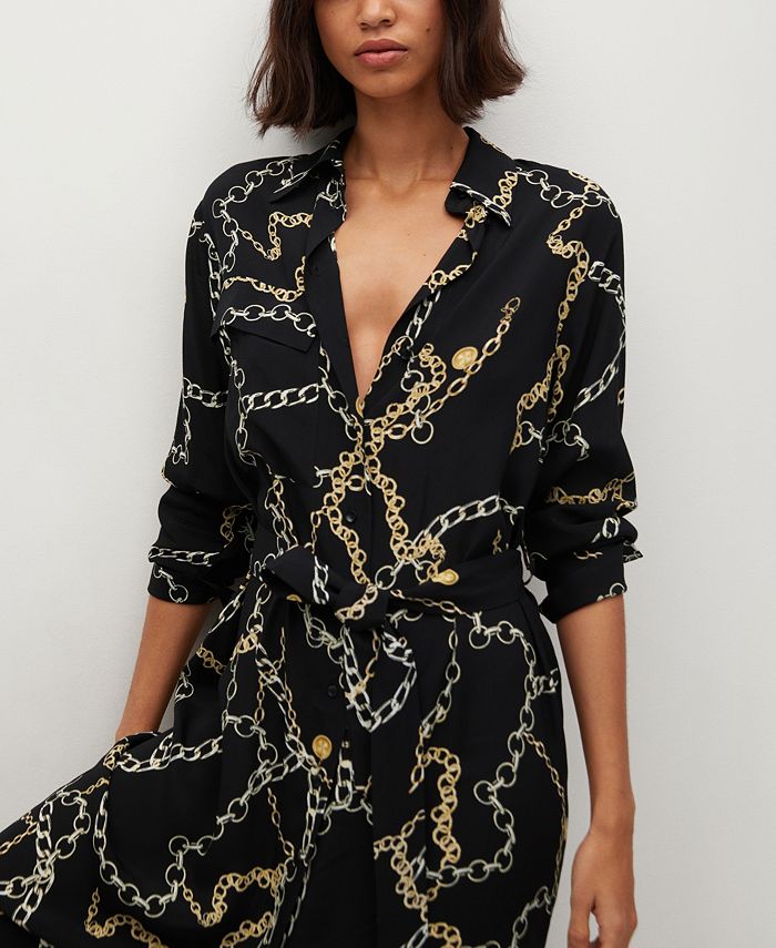MANGO Chain Print Dress Macy's