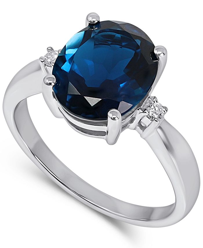 Macy s London Blue Topaz 3 3 4 ct. t.w. Diamond 1 20 ct. t.w
